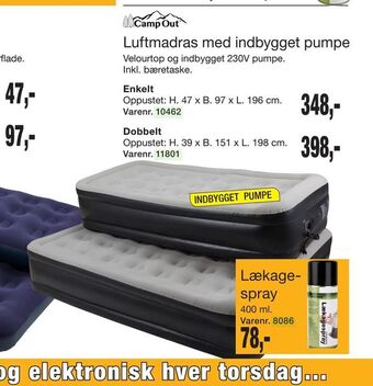 Harald Nyborg Luftmadras med indbygget pumpe tilbud