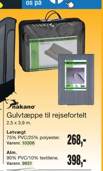 Harald Nyborg Gulvtæppe til rejsefortelt tilbud