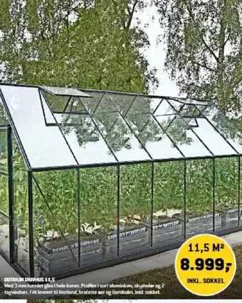XL-BYG OUTRIUM DRIVHUS 11,5 tilbud