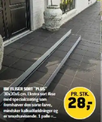 XL-BYG IBF FLISER SORT PLUS tilbud