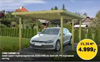 XL-BYG LYNGE CARPORT 1.0 tilbud