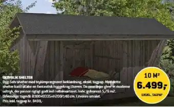 XL-BYG SKØVBLIK SHELTER tilbud