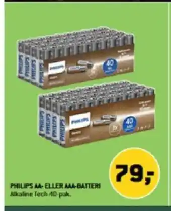 XL-BYG PHILIPS AA-ELLER AAA-BATTERI tilbud