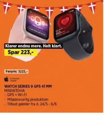 Power WATCH SERIES 9 GPS 41 MM MR8W3DHA tilbud