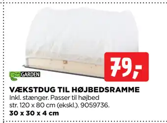 jem & fix VÆKSTDUG TIL HØJBEDSRAMME tilbud