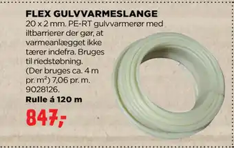 jem & fix FLEX GULVVARMESLANGE tilbud