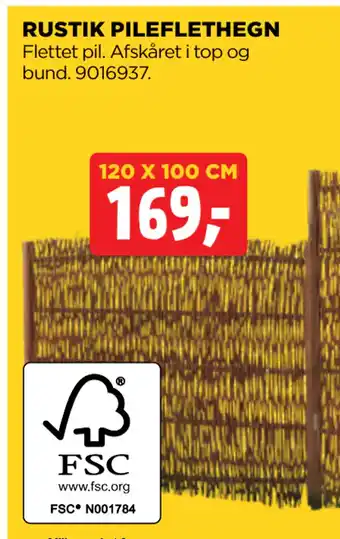 jem & fix RUSTIK PILEFLETHEGN tilbud