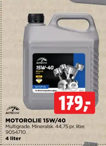 jem & fix MOTOROLIE 15W/40 tilbud