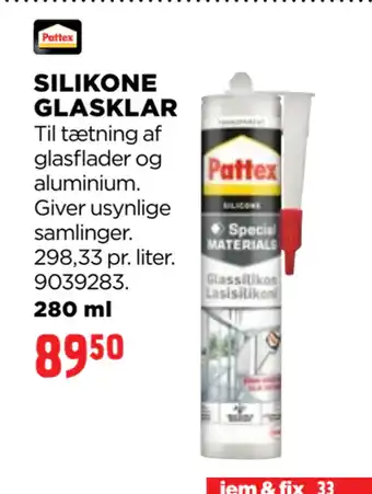 jem & fix SILIKONE GLASKLAR tilbud