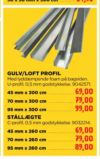 jem & fix GULV/LOFT PROFIL tilbud