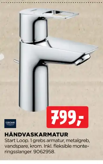 jem & fix HÅNDVASKARMATUR tilbud