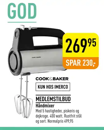 Imerco Håndmixer tilbud