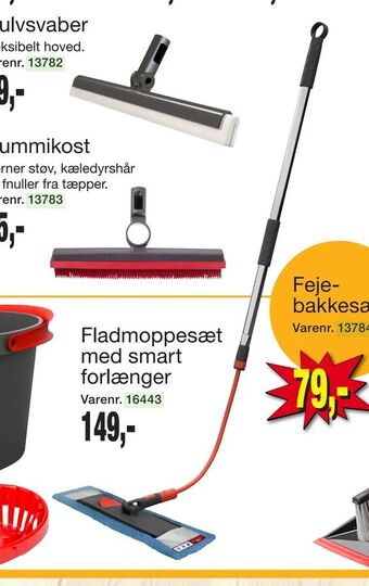 Fladmoppesæt med smart forlænger