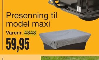 Harald Nyborg Presenning til model maxi tilbud
