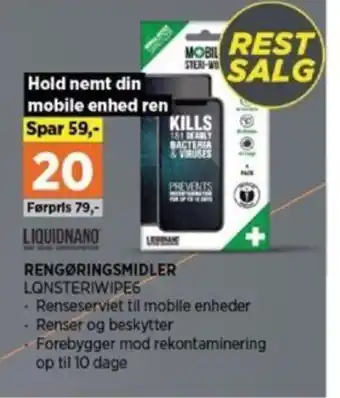 RENGØRINGSMIDLER LQNSTERIWIPE6