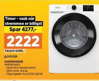 Power VASKEMASKINE WNE18P4ADS tilbud