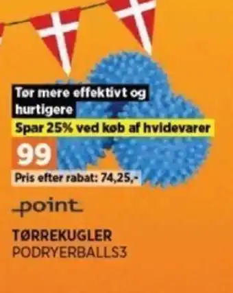 Power TØRREKUGLER PODRYERBALLS3 tilbud