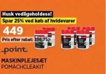 Power MASKINPLEJESÆT POMACHCLEAKIT tilbud