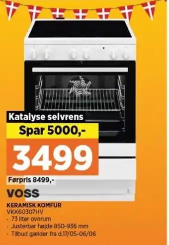 Power KERAMISK KOMFUR VKK60307HV tilbud