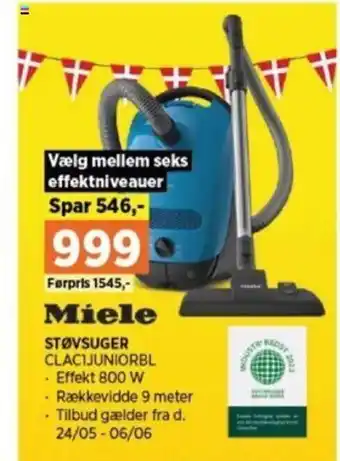 Power STØVSUGER CLACIJUNIORBL tilbud