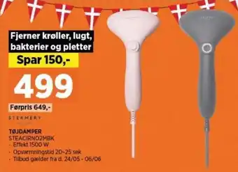 TØJDAMPER STEACIRNO2MBK