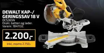 Davidsen DEWALT KAP-/ GERINGSSAV 18 V tilbud