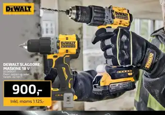 Davidsen DEWALT SLAGBORE- MASKINE 18 V tilbud