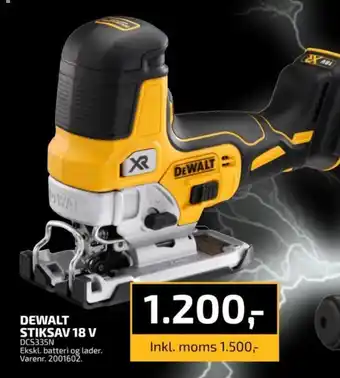 Davidsen DEWALT STIKSAV 18 V tilbud