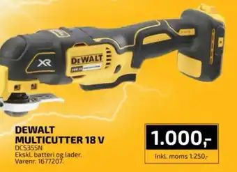 Davidsen DEWALT MULTICUTTER 18 V tilbud