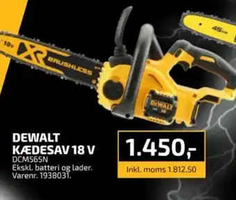 Davidsen DEWALT KÆDESAV 18 V tilbud