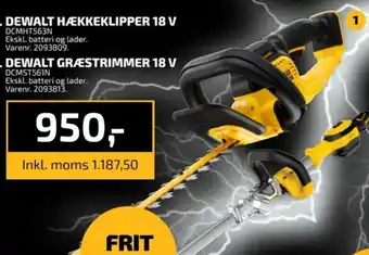 Davidsen DEWALT HÆKKEKLIPPER 18 V tilbud