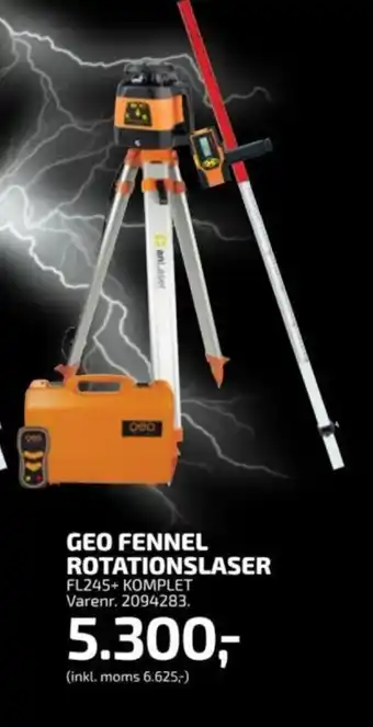 Davidsen GEO FENNEL ROTATIONSLASER tilbud