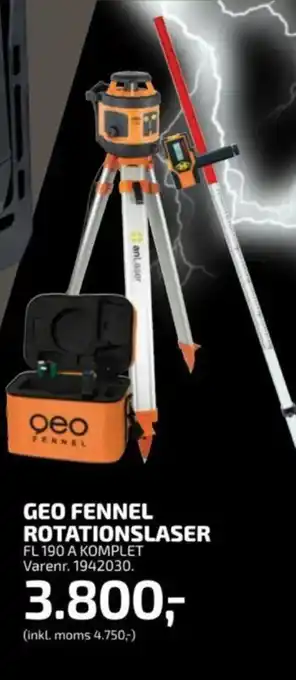 Davidsen GEO FENNEL ROTATIONSLASER tilbud