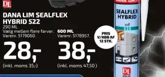 Davidsen DANA LIM SEALFLEX HYBRID 522 tilbud