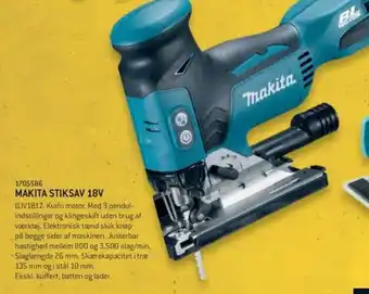 XL-BYG MAKITA STIKSAV 18V tilbud