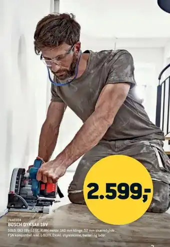 XL-BYG BOSCH DYKSAV 18V tilbud
