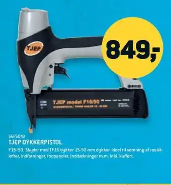 XL-BYG TJEP DYKKERPISTOL tilbud