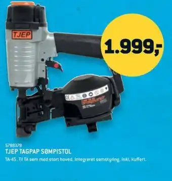 XL-BYG TJEP TAGPAP SOMPISTOL tilbud