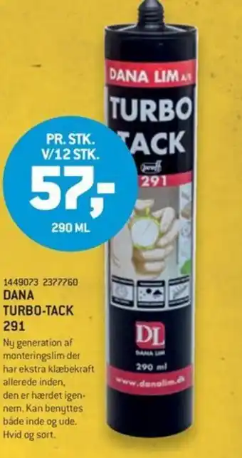 XL-BYG DANA TURBO-TACK 291 tilbud