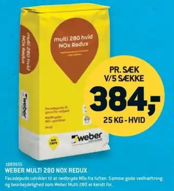 XL-BYG WEBER MULTI 280 NOX REDUX tilbud