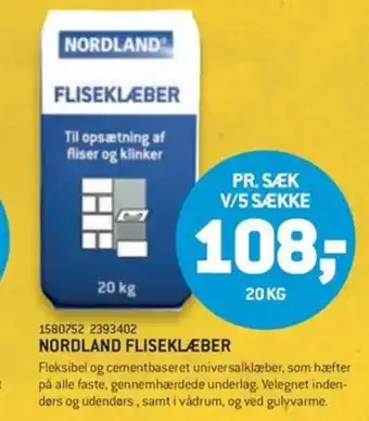 XL-BYG NORDLAND FLISEKLÆBER tilbud