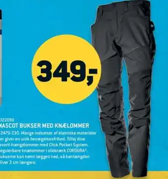 XL-BYG MASCOT BUKSER MED KNÆLOMMER tilbud
