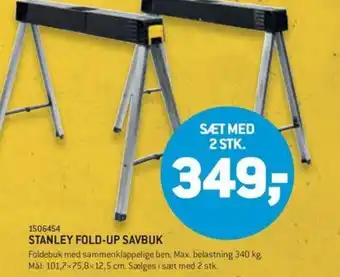 XL-BYG STANLEY FOLD-UP SAVBUK tilbud