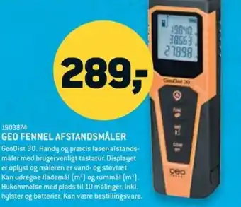 XL-BYG GEO FENNEL AFSTANDSMÅLER tilbud