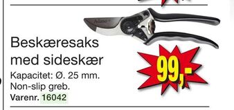 Harald Nyborg Beskæresaks med sideskær tilbud