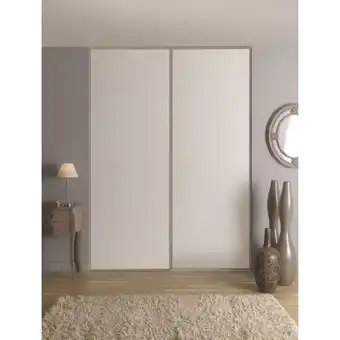 Bauhaus Optimum skydedøre 2 stk. hvid/grafitgrå 250x153 cm tilbud