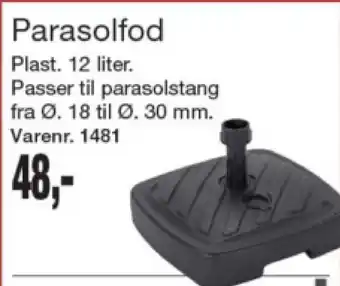 Harald Nyborg Parasolfod tilbud