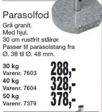 Harald Nyborg Parasolfod tilbud