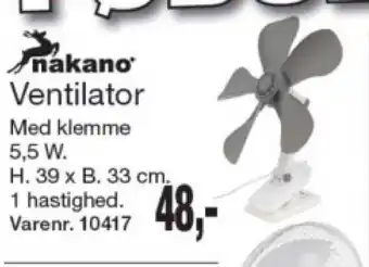 Harald Nyborg nakano Ventilator tilbud