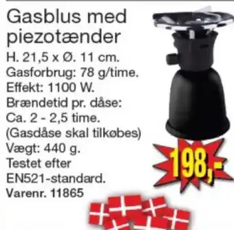 Harald Nyborg Gasblus med piezotænder tilbud